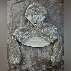 Sequin glitter shrug